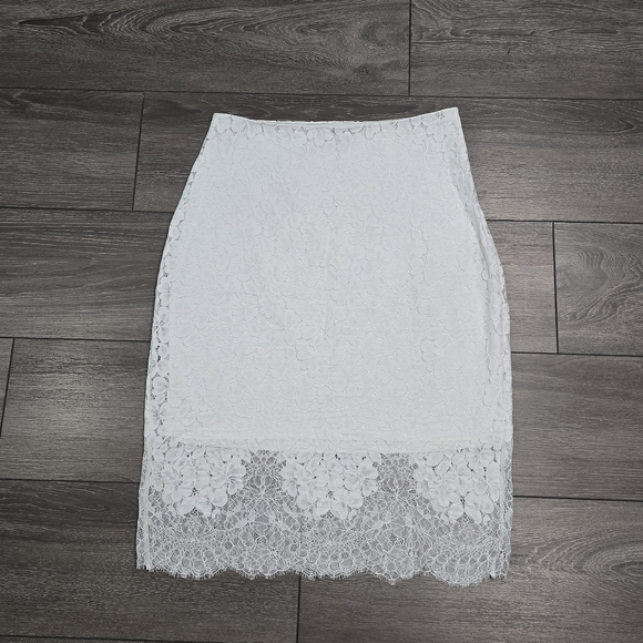 Express‎ High Waisted Lace Pencil Skirt Lined Size Small - Picture 2 of 8